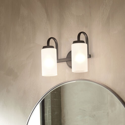 Kennewick 2 Light 13.25 inch Black Bath Vanity Light Wall Light