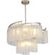 Victoria 9 Light 33 inch Golden Silver Single Pendant Ceiling Light