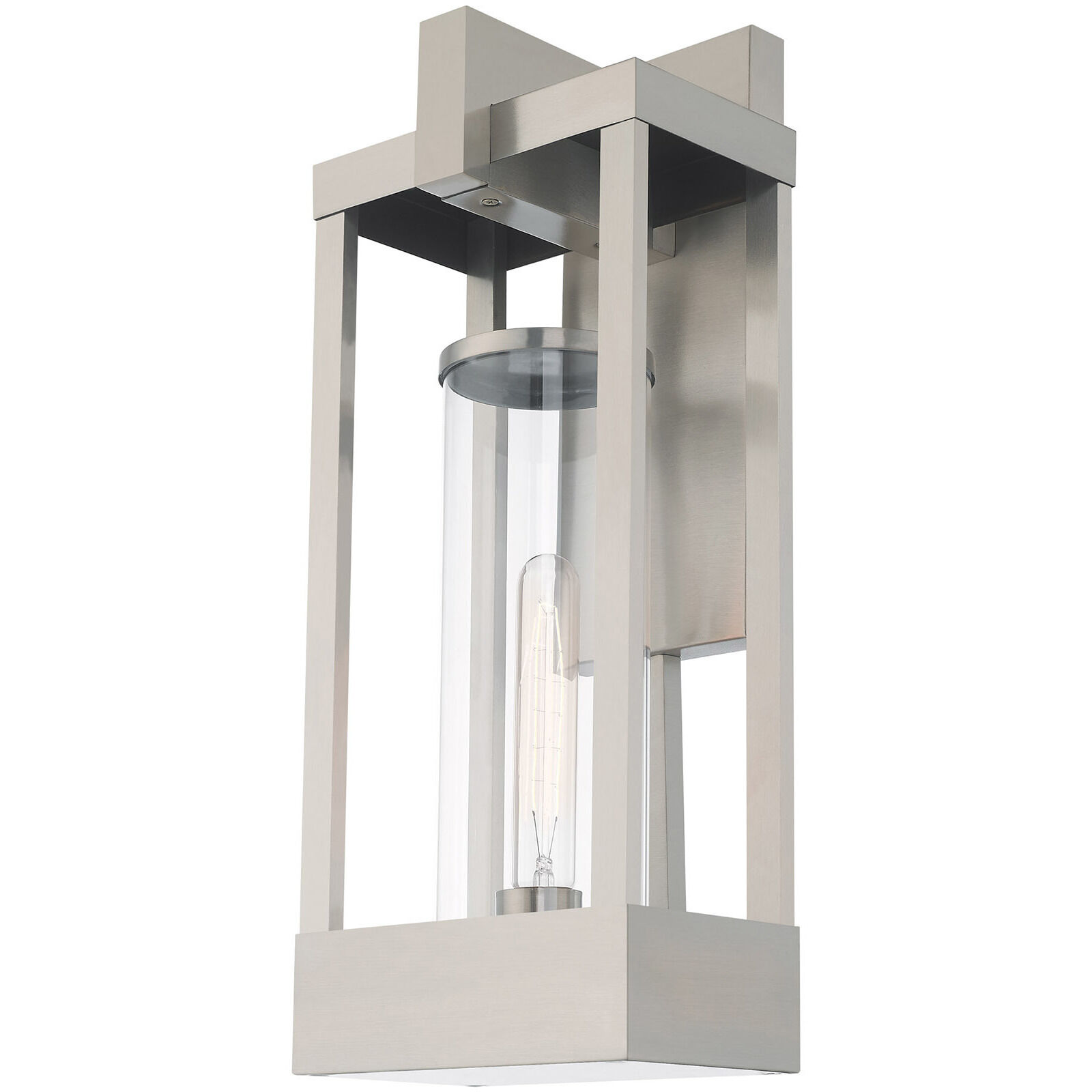 Delancey 1 Light 20 inch Brushed Nickel Outdoor Wall Lantern