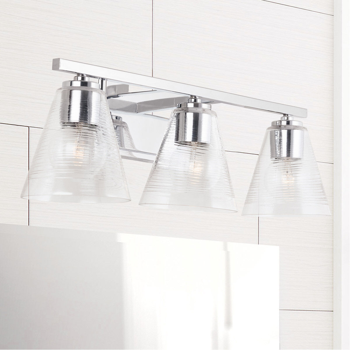 Layla 3 Light 24 inch Chrome Vanity Light Wall Light