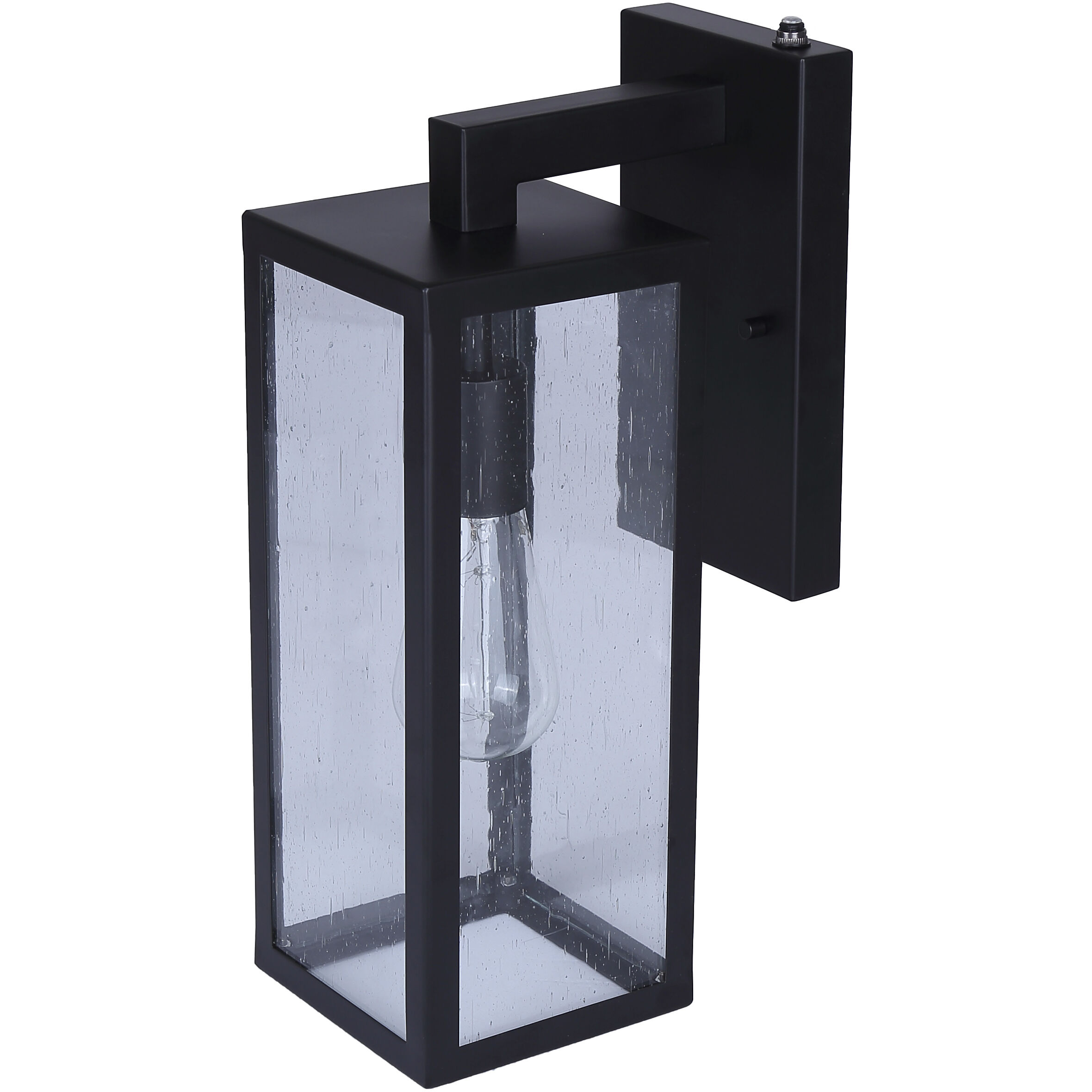 Alaina 1 Light 14.88 inch Black Outdoor Wall Lantern