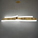 Arcs LED 8 inch Aged Brass Chandelier Ceiling Light