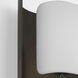 Windsor Smith Penumbra LED 15 inch Bronze and Linen Wide Sconce Wall Light