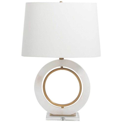 Janelle 26.5 inch Antique Brass Table Lamp Portable Light