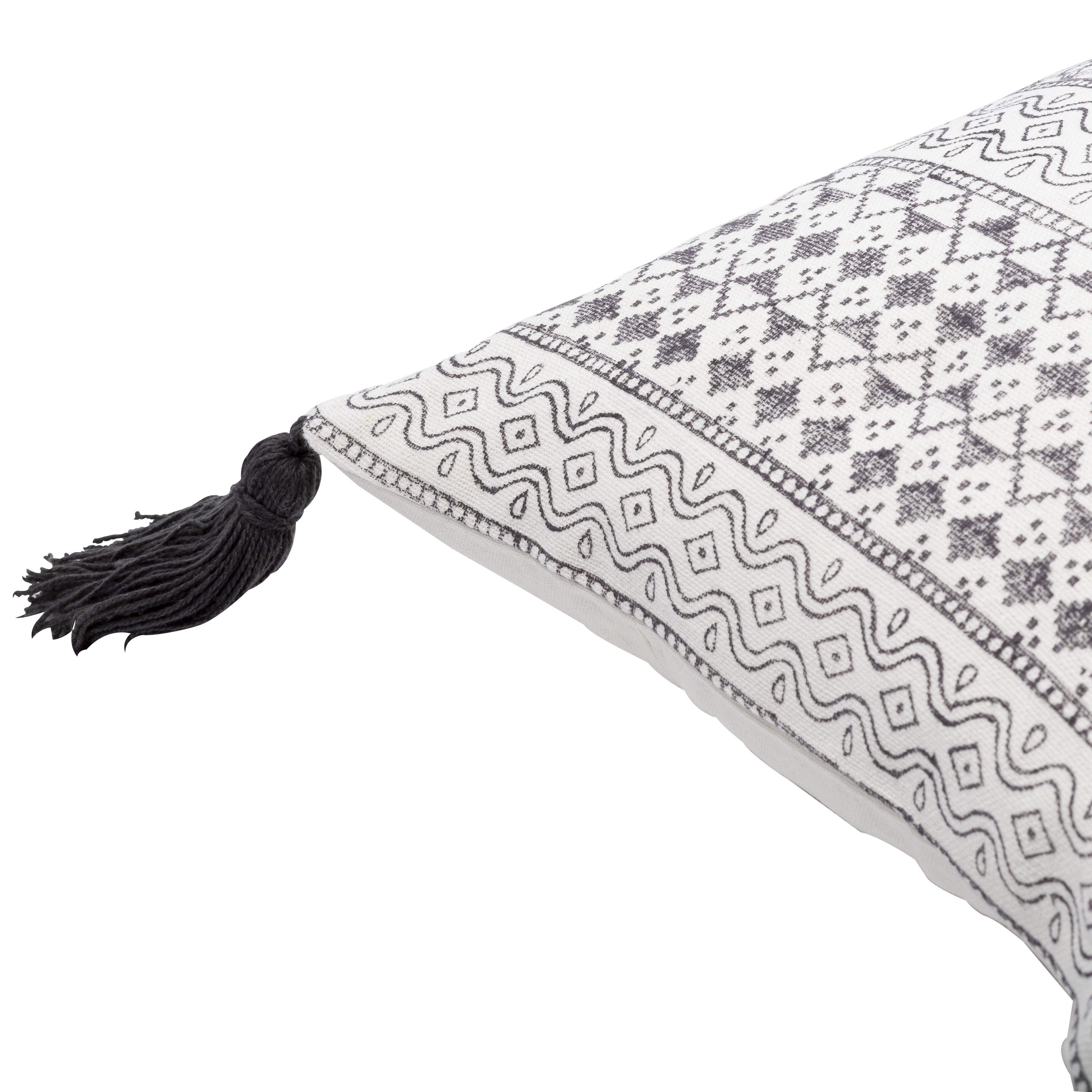 Janya 32 inch Black Pillow Kit, Lumbar