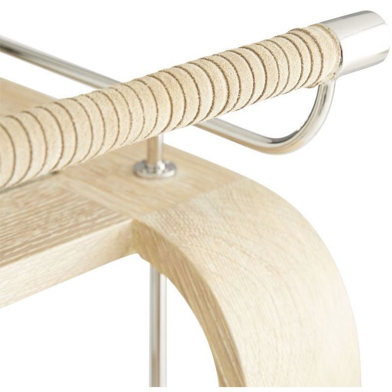 Brays 37 inch Whitewash Bar Cart