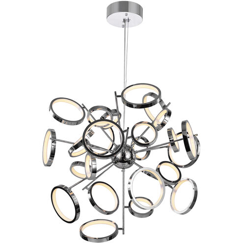 Colette LED 31 inch Chrome Chandelier Ceiling Light