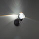 Double Bubble Wall Sconce Wall Light in 6in., Black