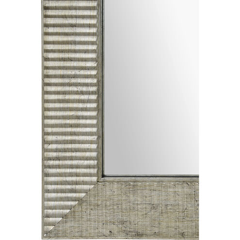 Leda 36 X 24 inch Antique Silver Wall Mirror