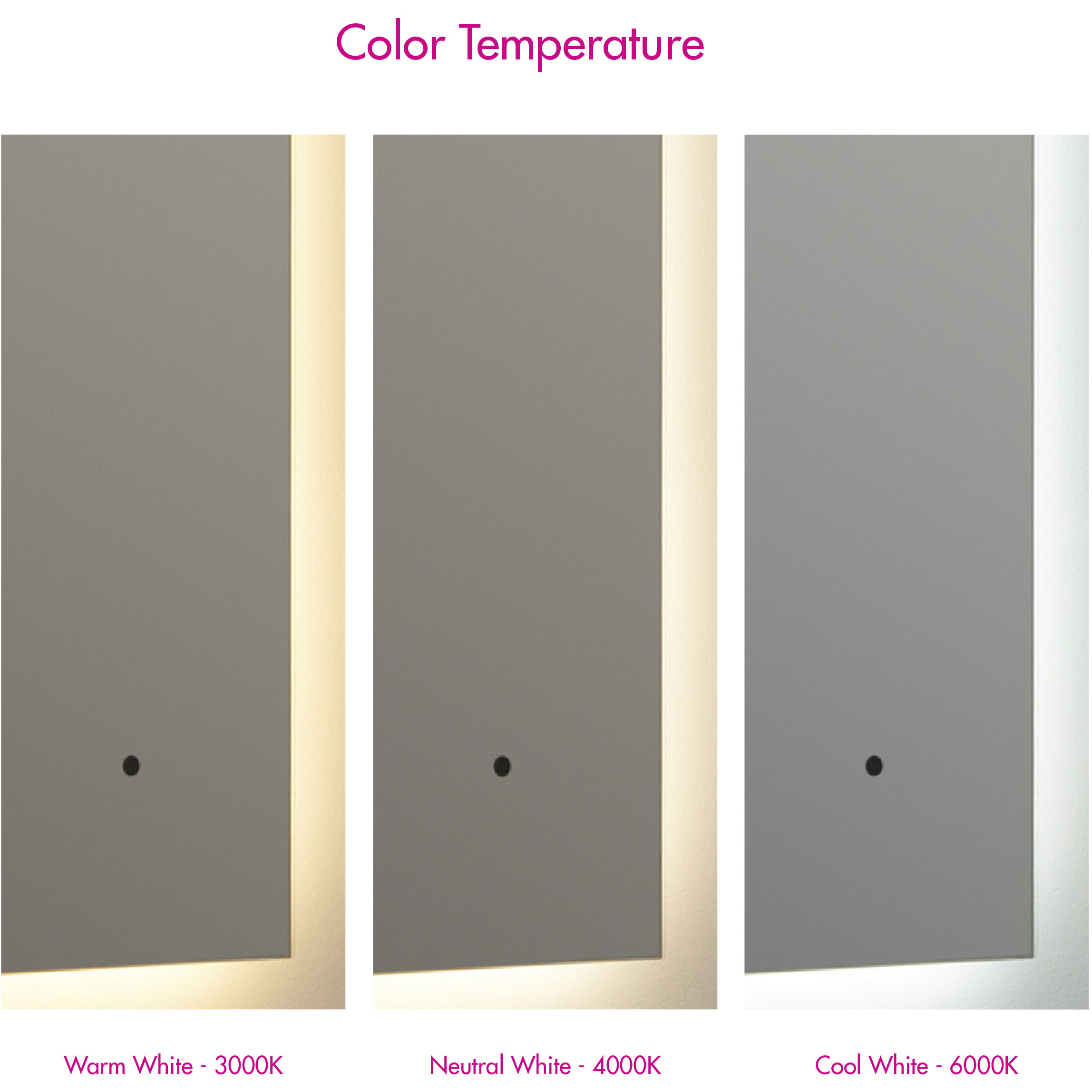 Galaxy 36 X 24 inch LED Lighted Mirror, Vanita by Oxygen