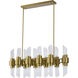 Canada 20 Light 12.2 inch Satin Brass Chandelier Ceiling Light