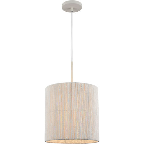 Sophie 1 Light 12 inch White Coral Pendant Ceiling Light