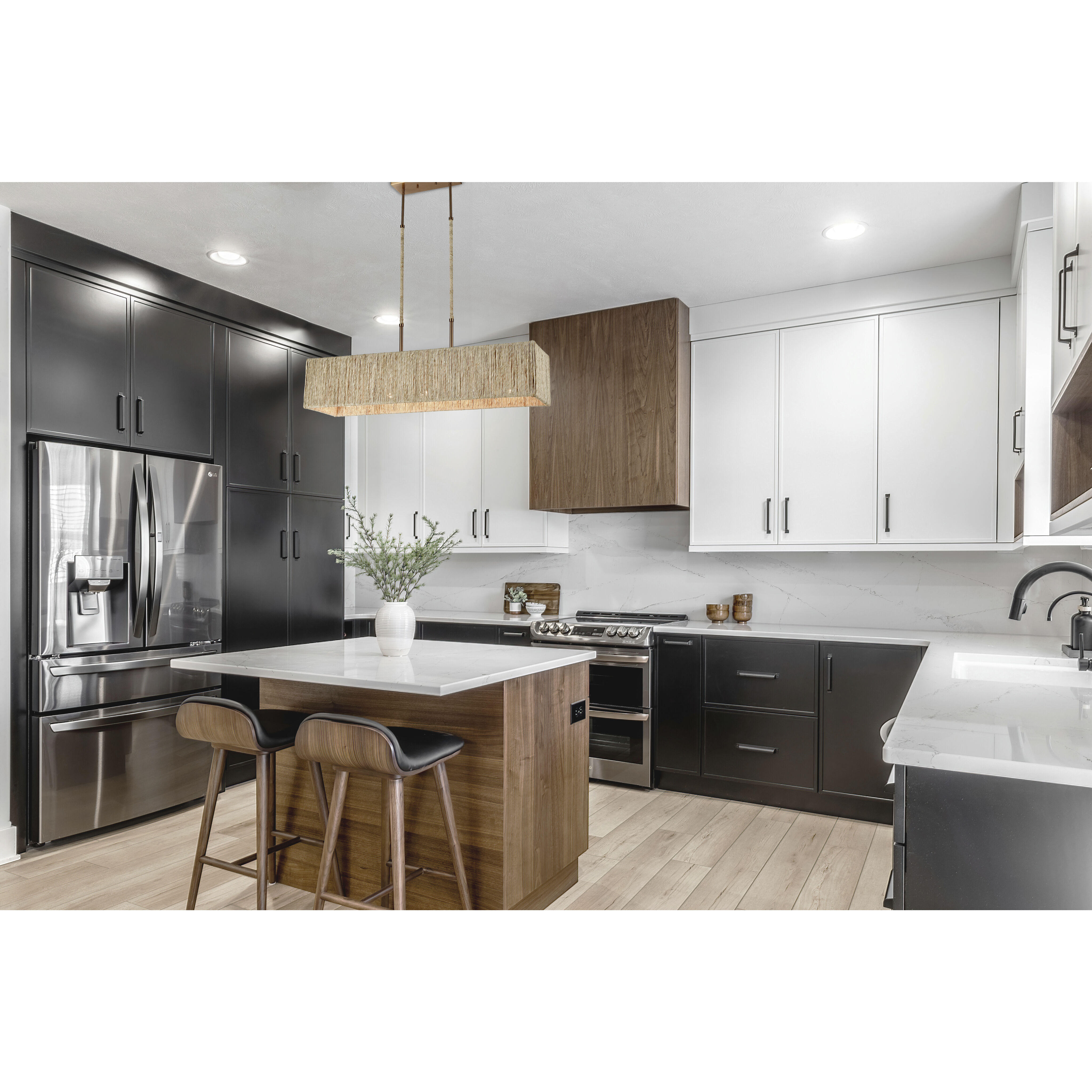 Abaca 5 Light 40 inch Satin Brass Linear Chandelier Ceiling Light