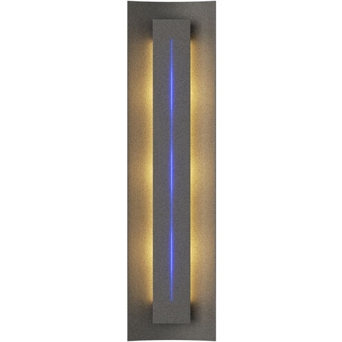 Gallery 3 Light 7.1 inch Natural Iron ADA Sconce Wall Light in Blue