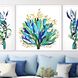 Waterside Collection Lacquered White Wood Shadow Box Style Framed Art