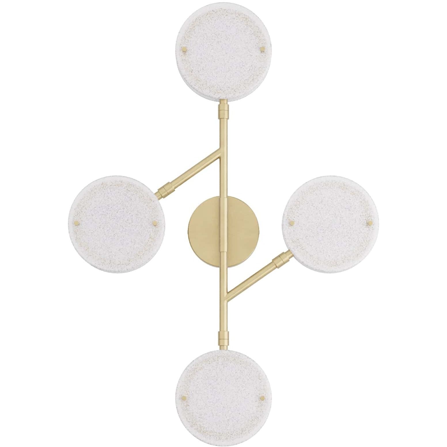 Meridian 4 Light 22.5 inch Clear Seedy Sconce Wall Light