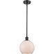 Ballston Farmhouse Chicken Wire 1 Light 8 inch Matte Black Pendant Ceiling Light, Ballston