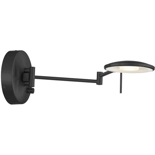 Dessau Turbo 1 Light 6 inch Museum Black Swing Arm Wall Sconce Wall Light