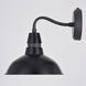 Buena Park 1 Light 10 inch Black and Vintage Black with Matte White Inner Outdoor Wall