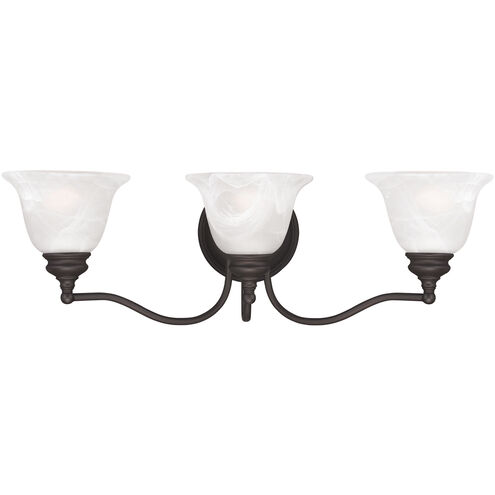 Essex 3 Light 24 inch Bronze Bath Vanity Wall Light