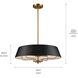 Luella 4 Light 22 inch Black Pendant Ceiling Light