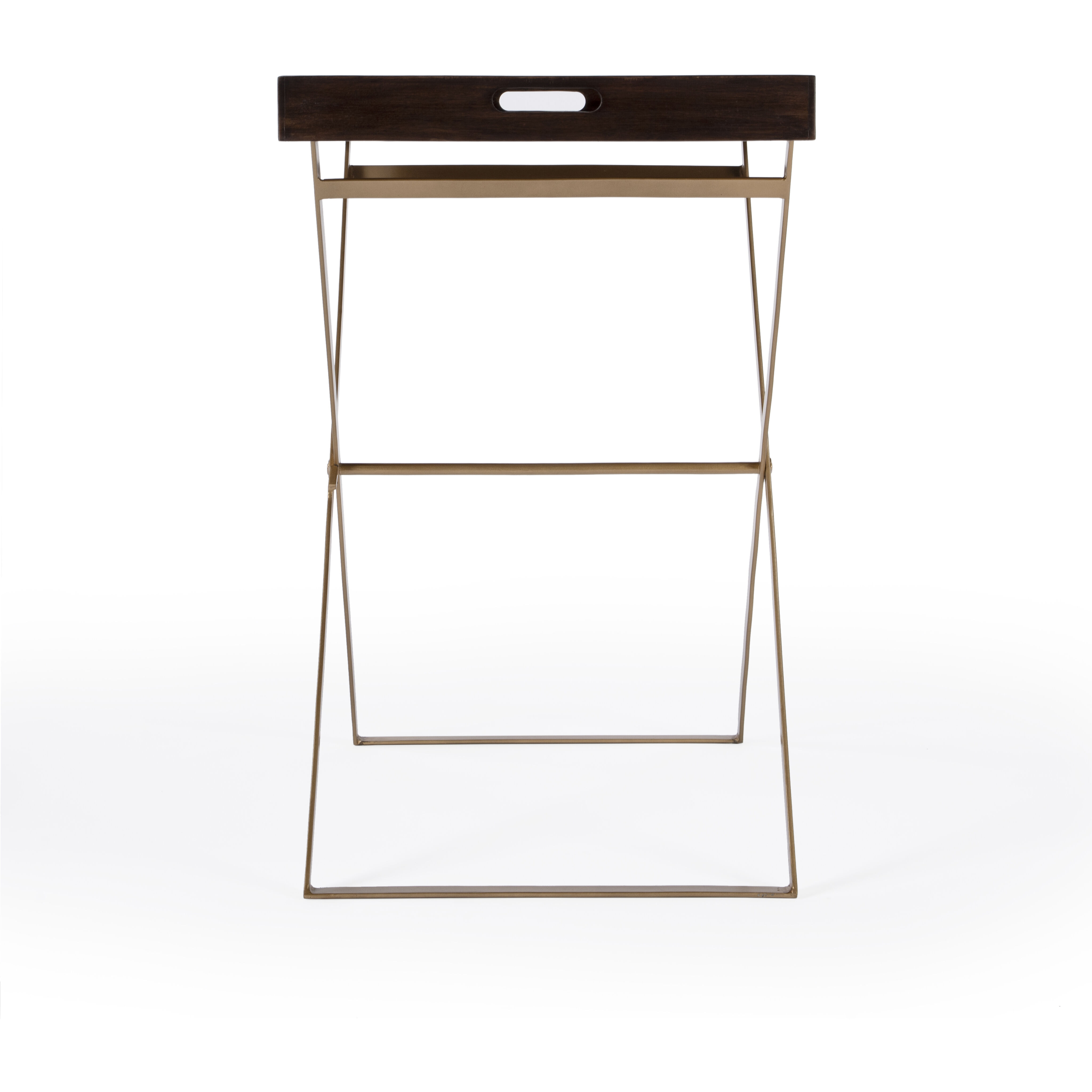 Emma Cross Legs Tray Side Table in Multi