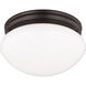 Webster 2 Light 9.5 inch Bronze Flush Mount Ceiling Light