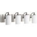 Celeste 4 Light 32.75 inch Satin Nickel Vanity Light Wall Light, Satin Opal
