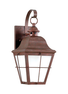 Chatham 1 Light 15 inch Weathered Copper Outdoor Wall Lantern