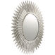Broche 30 X 30 inch Antique Silver Wall Mirror