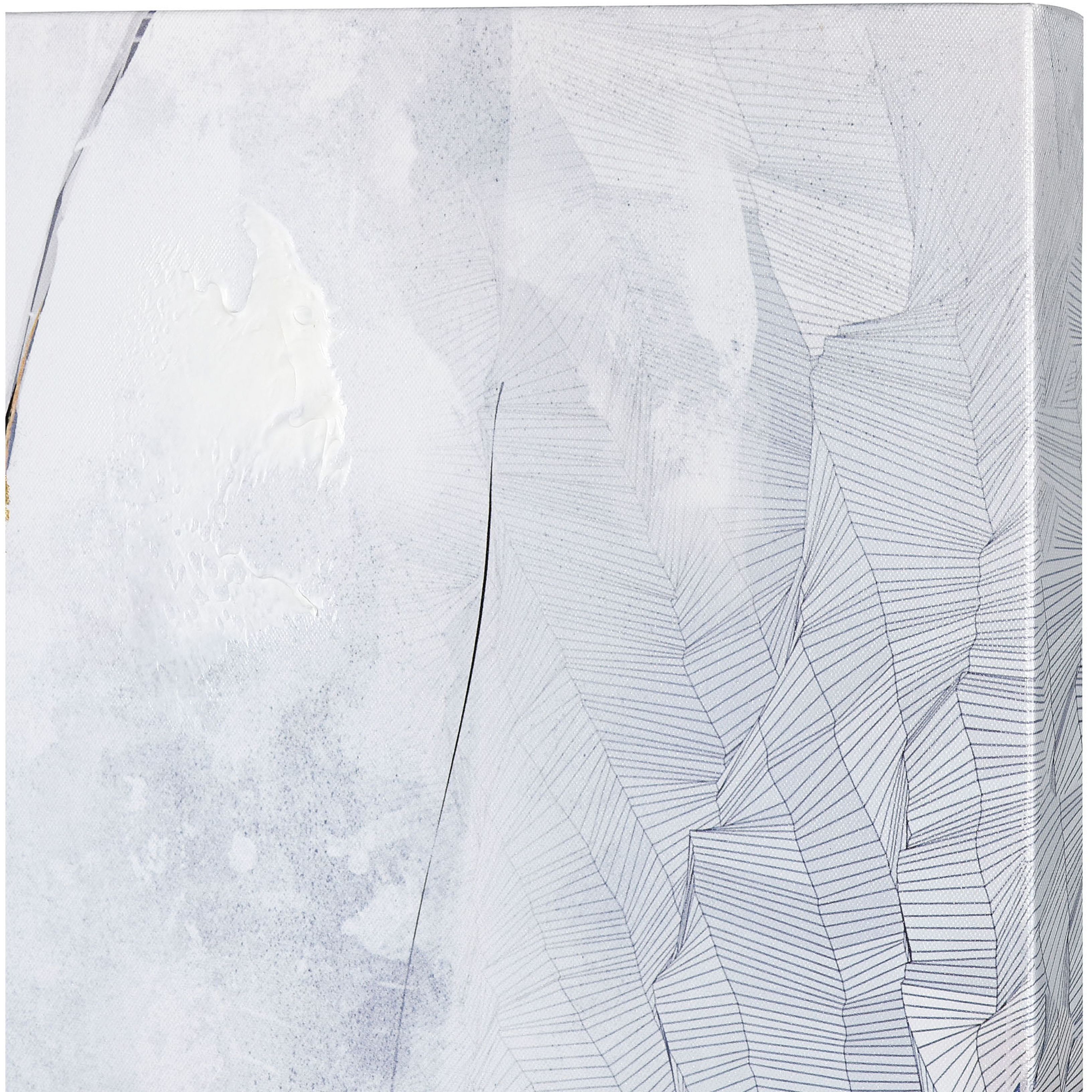 Power White with Navy Framed Wall Art