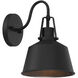 Farmhouse Outdoor Wall Lantern in Black