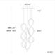 Interlace LED 11.75 inch Chrome Multi-Light Pendant Ceiling Light, dweLED
