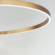 Groove WiZ LED 39.5 inch Gold Single Pendant Ceiling Light