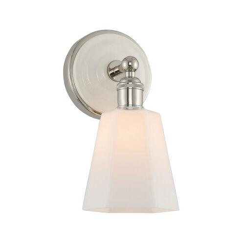 Greenwich 1 Light 5 inch Polished Nickel Vanity Light Wall Light