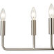 Park Slope 8 Light 39 inch Brushed Nickel Linear Chandelier Ceiling Light