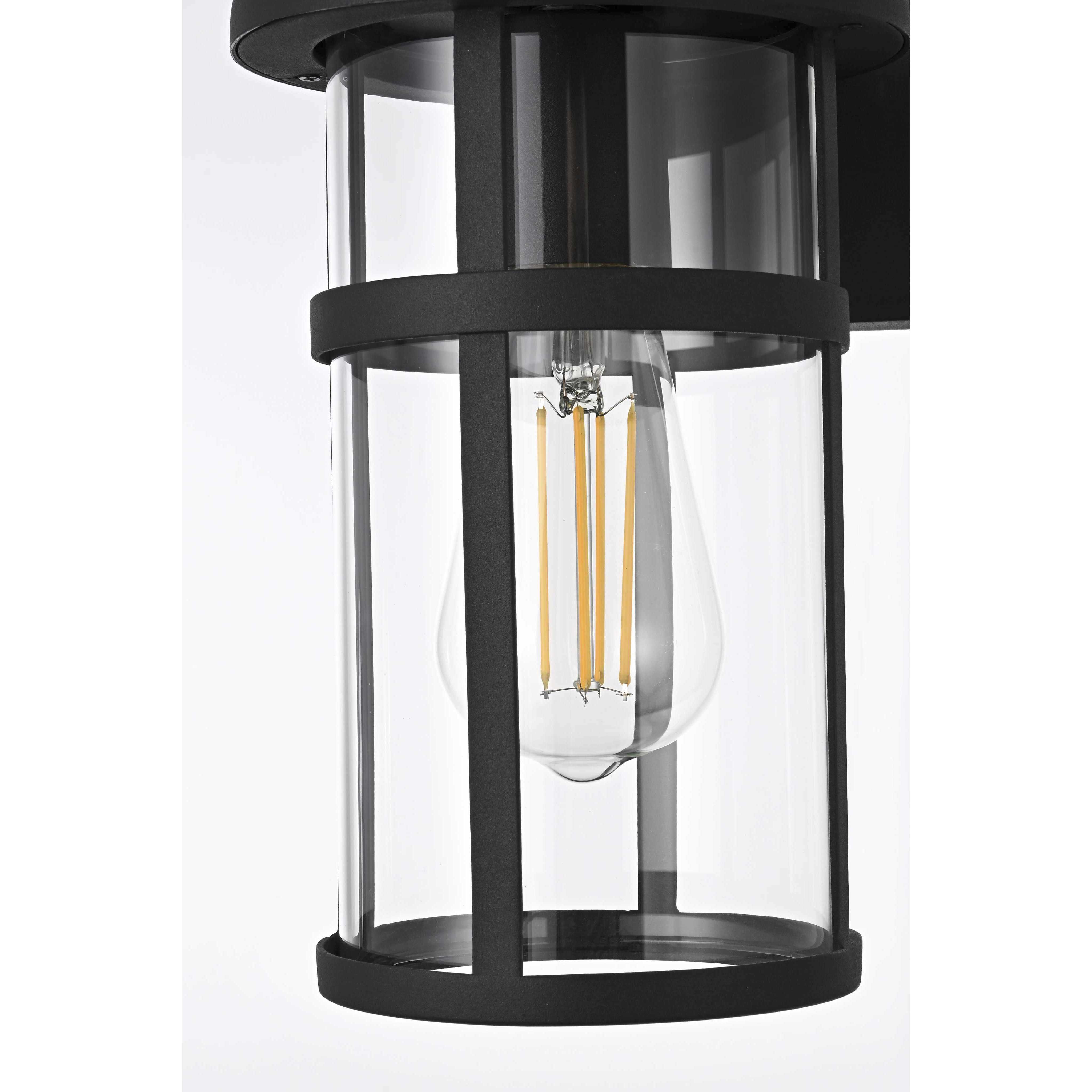 Henrik 1 Light 11 inch Black Outdoor Wall Sconce