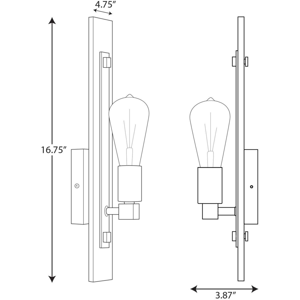Hemsworth 1 Light 4.75 inch Galvanized Wall Bracket Wall Light