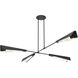 Vertex 4 Light 92 inch Black and Black Pendant/Semi-Flush Ceiling Light, Large - Open Box