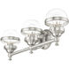 Oldwick 3 Light 24 inch Brushed Nickel Vanity Sconce Wall Light