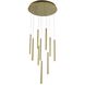 Canada LED 23.6 inch Gold Chandelier Ceiling Light