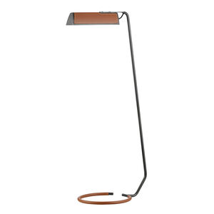Holtsville 45 inch 120.00 watt Old Bronze/Saddle Floor Lamp Portable Light