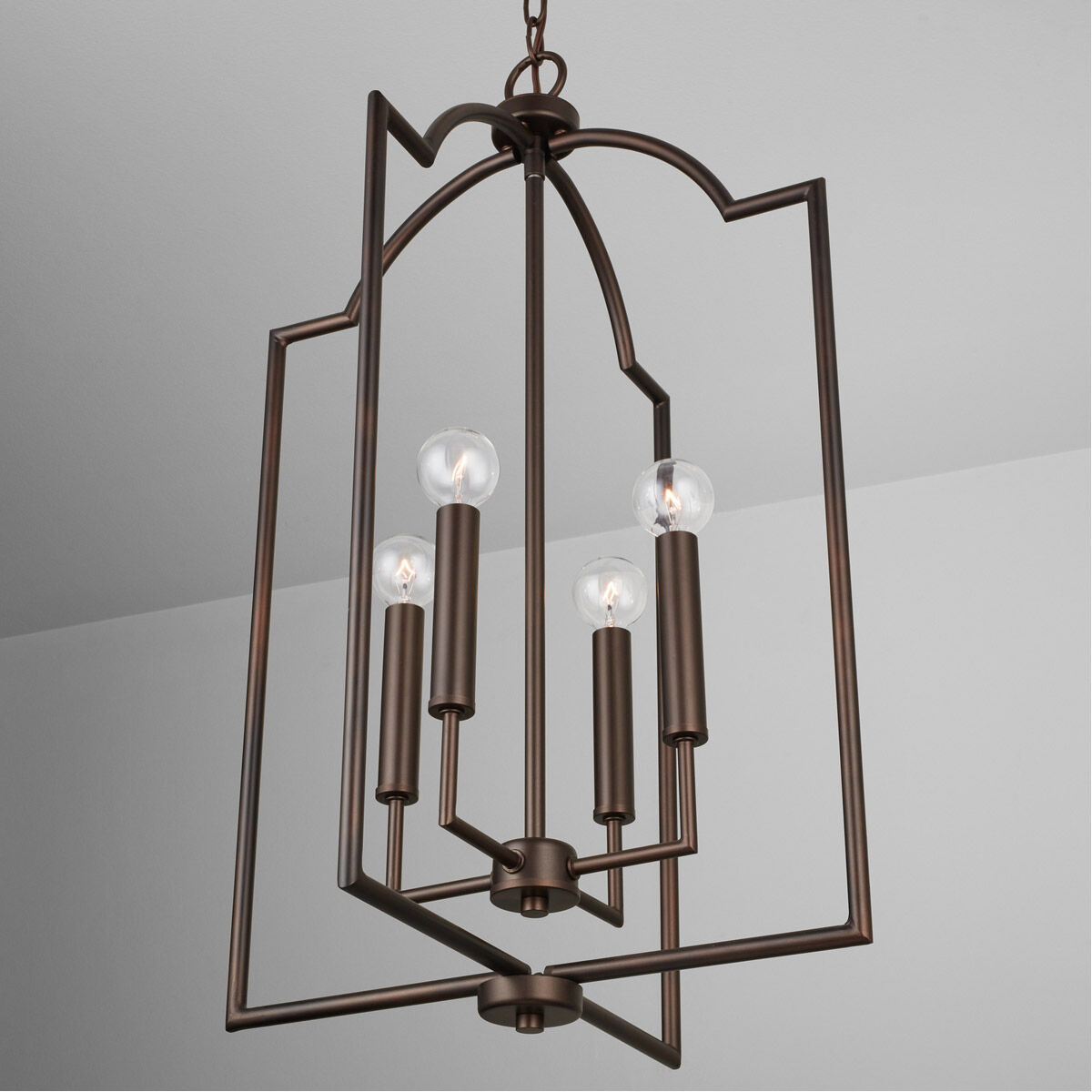 Carter 4 Light 16 inch Bronze Foyer Ceiling Light