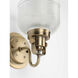 Archie 1 Light 5.75 inch Vintage Brass Bath Vanity Wall Light