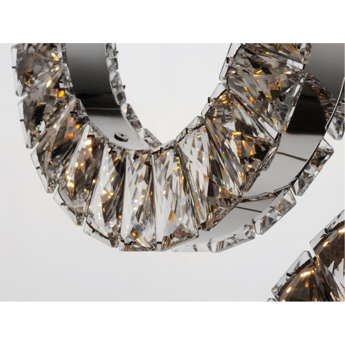 Charm LED 15.25 inch Polished Chrome Multi-Light Pendant Ceiling Light