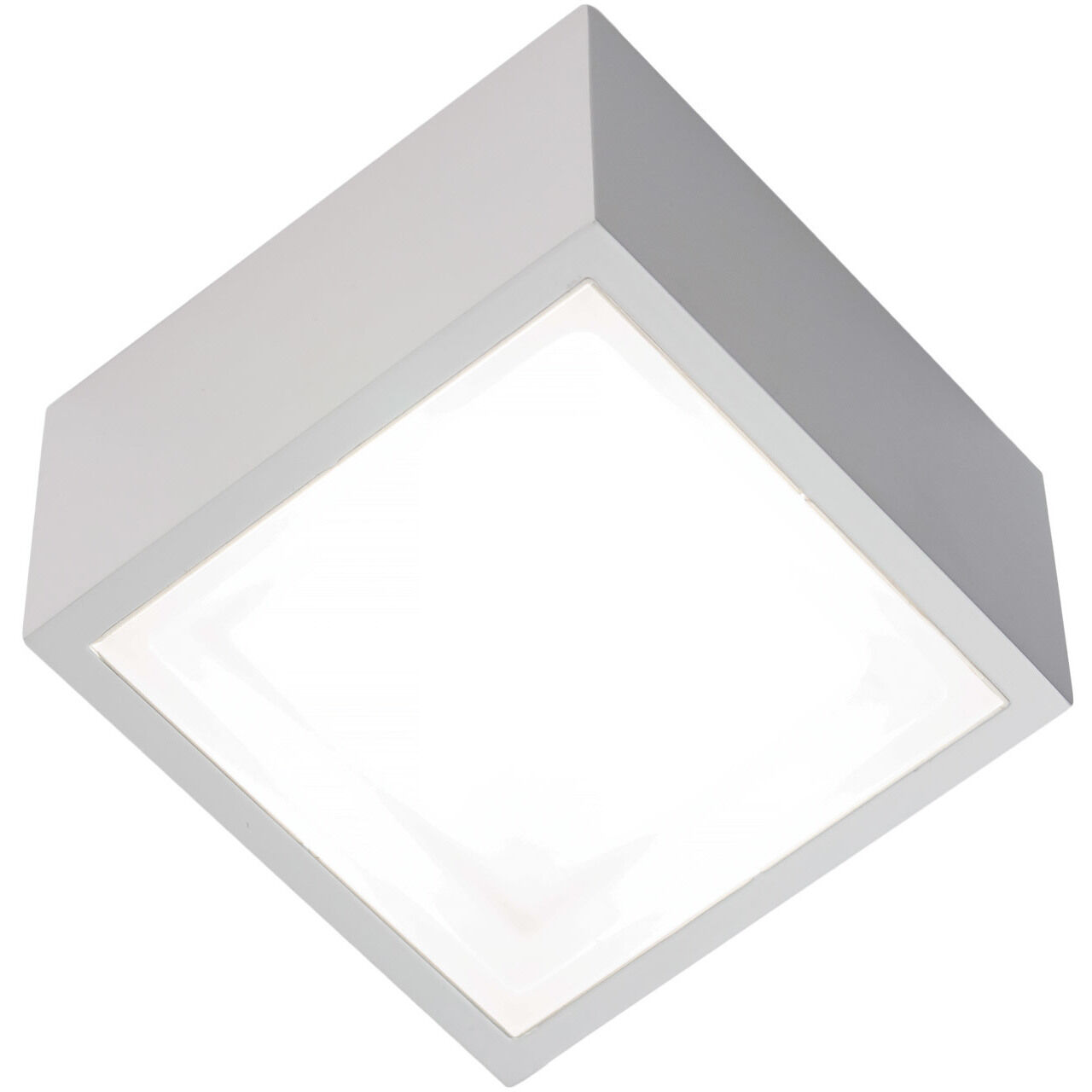 Bloc LED 5.5 inch White Flush Mount Ceiling Light in 4000K