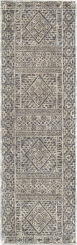 Oakland 96 X 30 inch Black Rug in 2.5 x 8, Runner