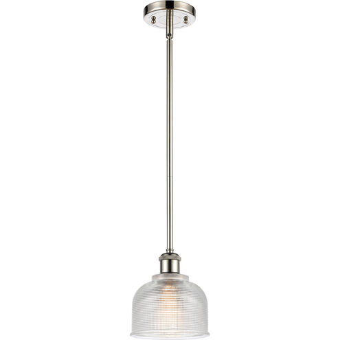 Ballston Dayton 1 Light 6 inch Polished Nickel Pendant Ceiling Light in Clear Glass, Ballston