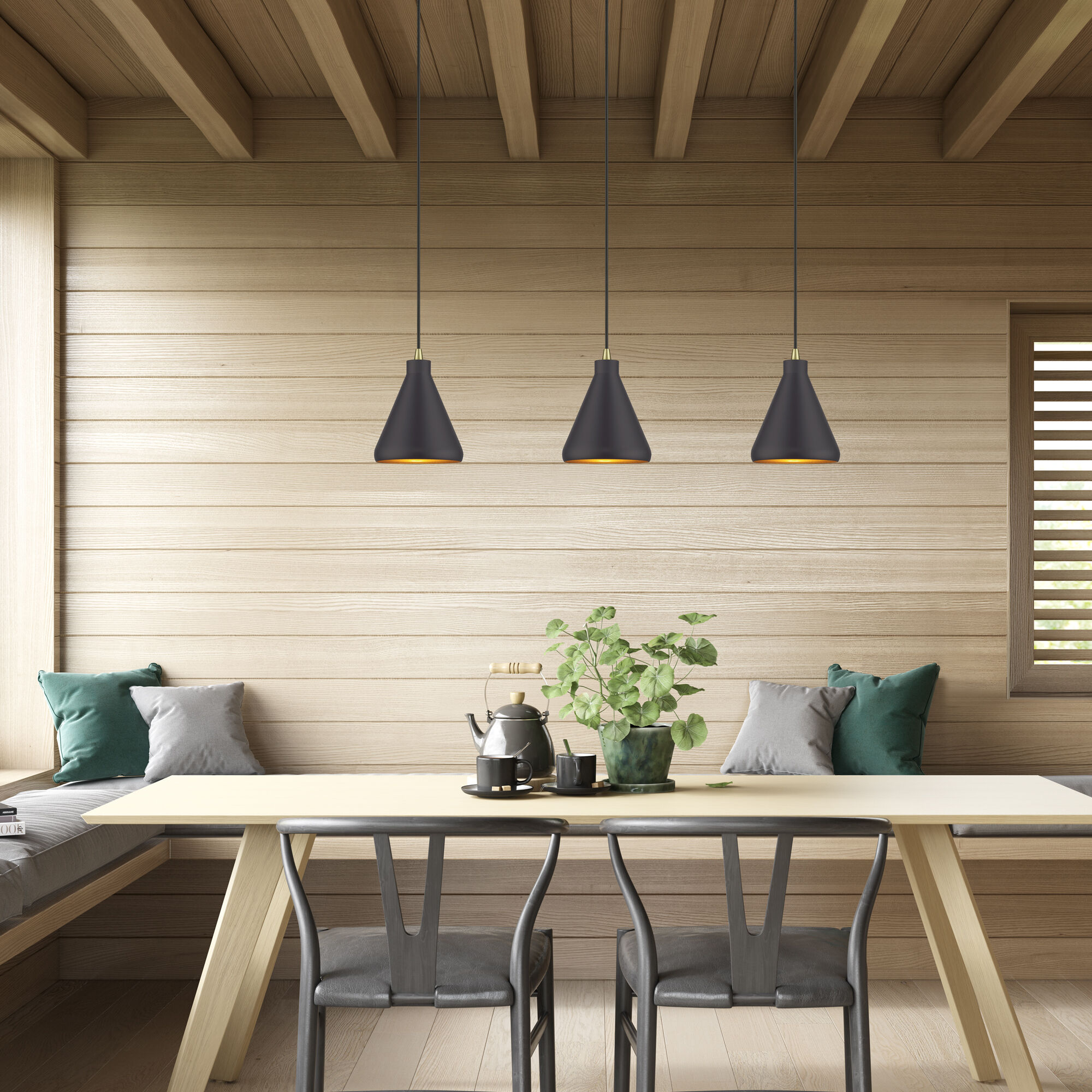 Geneva 1 Light 7 inch Bronze with Antique Brass Accents Mini Pendant Ceiling Light