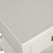 Samantha 20 X 15.75 inch White and Antique Gold Accent Table